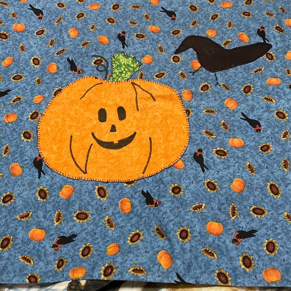 Cottagecore vintage handmade Halloween pillow case